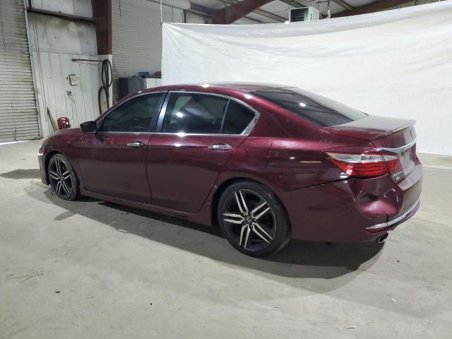 1HGCR2F16HA177867 - 2017 HONDA ACCORD SPORT SPECIAL EDITION MAROON photo 2