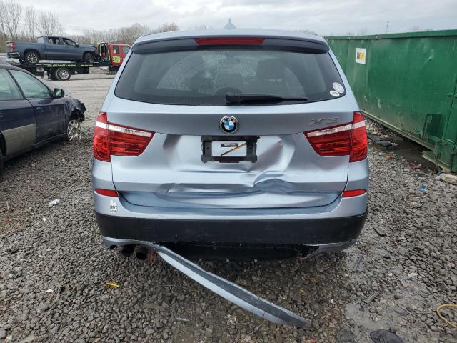 5UXWX5C57BL702987 - 2011 BMW X3 XDRIVE28I BLUE photo 6