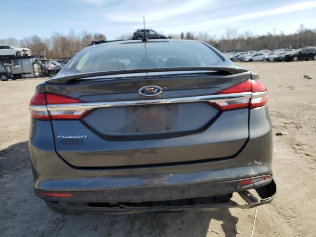 3FA6P0G74HR303678 - 2017 FORD FUSION S GRAY photo 6