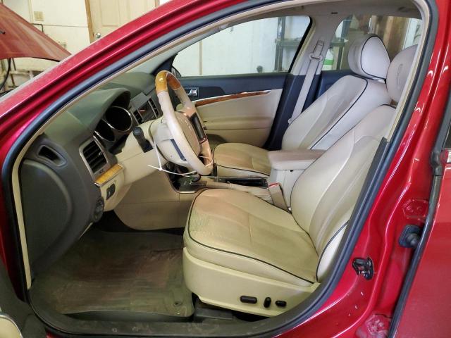 3LNHL2GC0BR760370 - 2011 LINCOLN MKZ RED photo 7