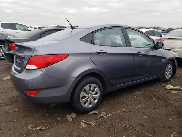 KMHCT4AE2GU008427 - 2016 HYUNDAI ACCENT SE GRAY photo 3