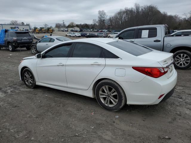 5NPEB4AC0EH888808 - 2014 HYUNDAI SONATA GLS WHITE photo 2