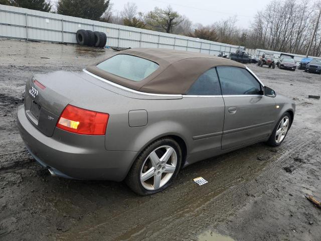 WAUAC48H25K019929 - 2005 AUDI A4 1.8 CABRIOLET GRAY photo 3