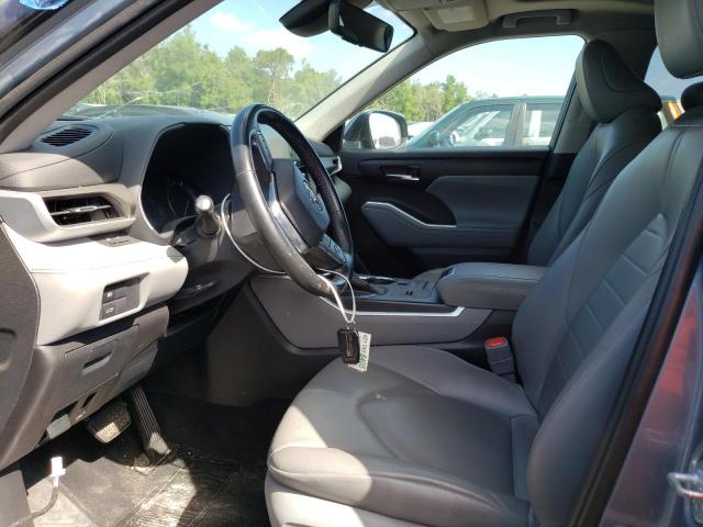 5TDGZRAHXLS008976 - 2020 TOYOTA HIGHLANDER XLE SILVER photo 7