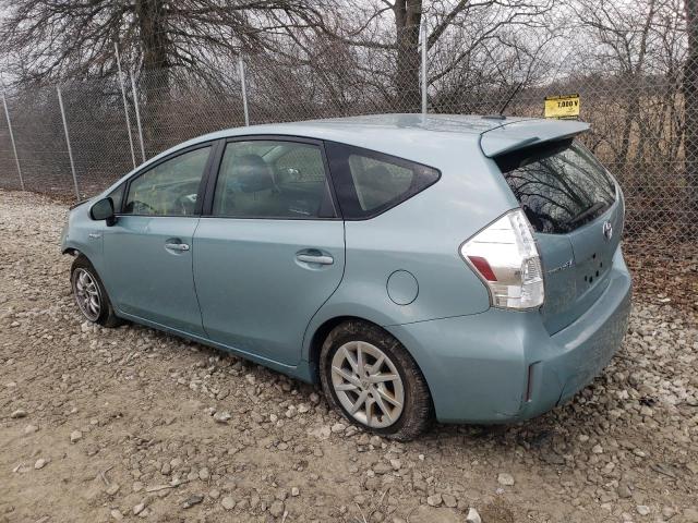 JTDZN3EU2D3216250 - 2013 TOYOTA PRIUS V BLUE photo 2