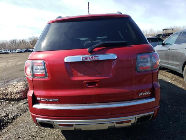 1GKKVTKD2EJ137751 - 2014 GMC ACADIA DENALI RED photo 6