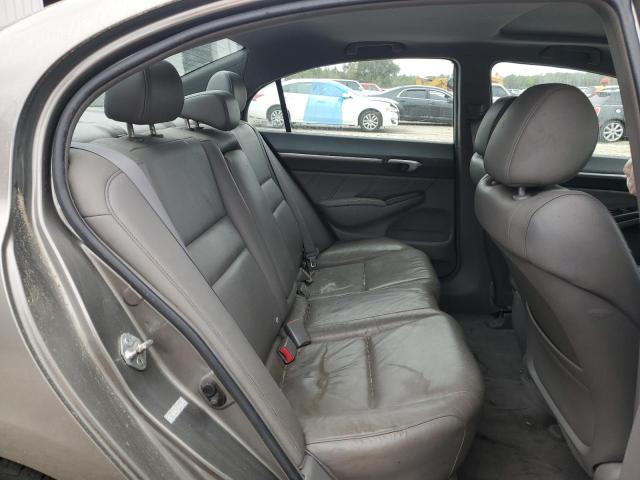 1HGFA15918L044279 - 2008 HONDA CIVIC EXL ნაცრისფერი ფოტო 10