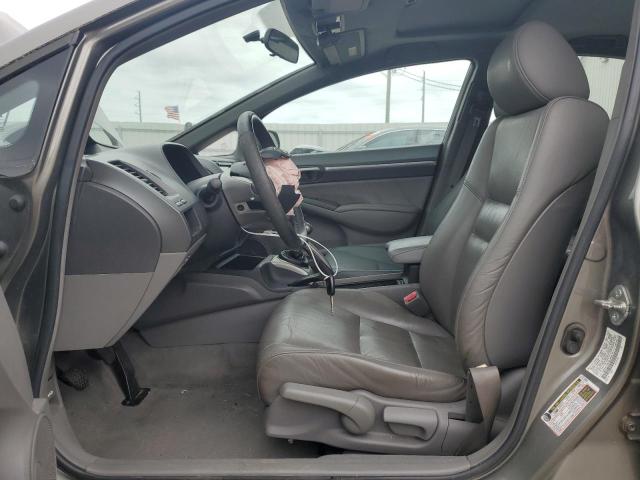 1HGFA15918L044279 - 2008 HONDA CIVIC EXL ნაცრისფერი ფოტო 7