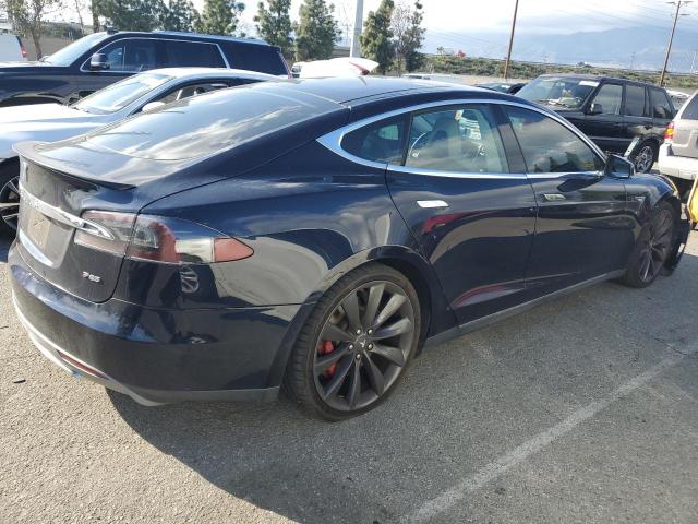 5YJSA1H18EFP36248 - 2014 TESLA MODEL S 蓝色 照片 3