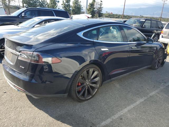 5YJSA1H18EFP36248 - 2014 TESLA MODEL S BLUE photo 3