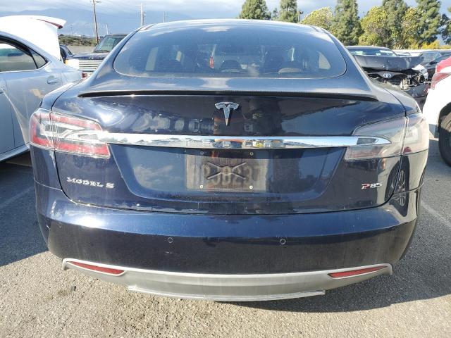 5YJSA1H18EFP36248 - 2014 TESLA MODEL S BLUE photo 6