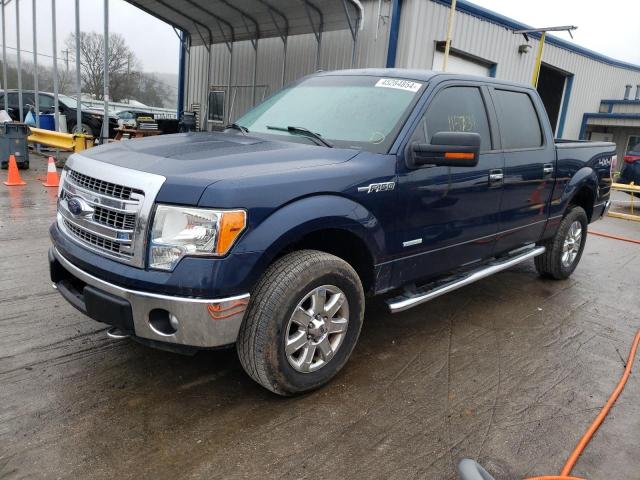 1FTFW1ET0DFB80195 - 2013 FORD F150 SUPERCREW BLUE photo 1