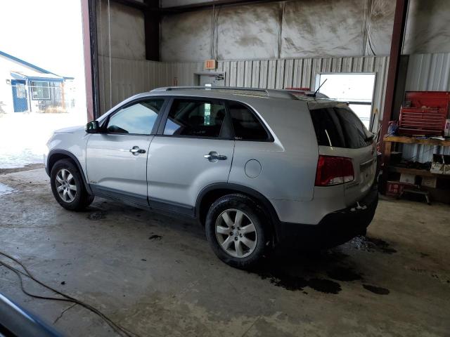 5XYKTDA29DG402817 - 2013 KIA SORENTO LX SILVER photo 2