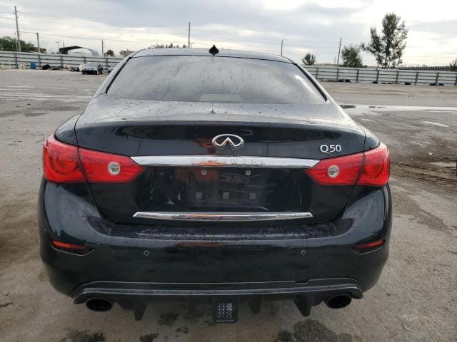 JN1BV7AP9FM332991 - 2015 INFINITI Q50 BASE BLACK photo 6