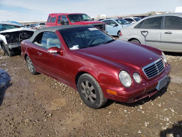 WDBLK65G22T128109 - 2002 MERCEDES-BENZ CLK 320 RED photo 4