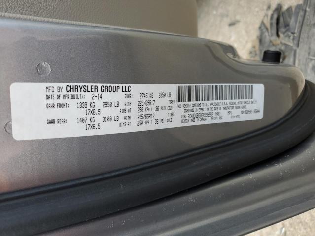 2C4RDGBG9ER298592 - 2014 DODGE GRAND CARA SE SILVER photo 13