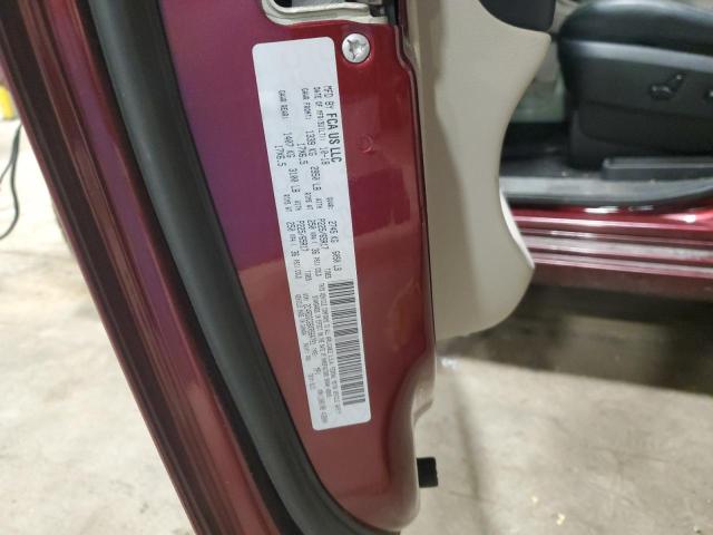 2C4RDGCG6KR564791 - 2019 DODGE GRAND CARA SXT BURGUNDY photo 14