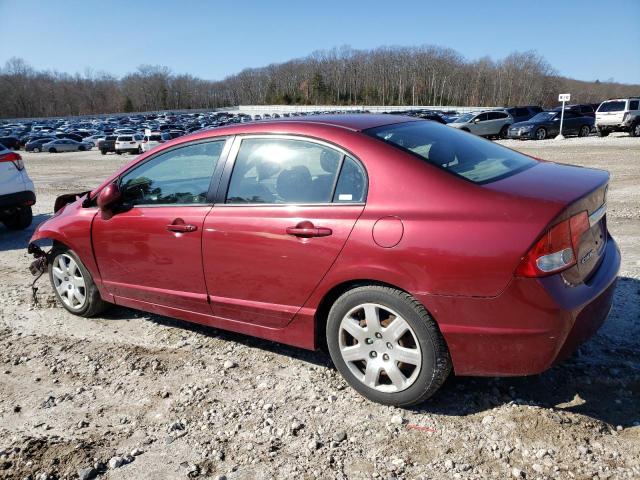 2HGFA16539H333433 - 2009 HONDA CIVIC LX BURGUNDY photo 2