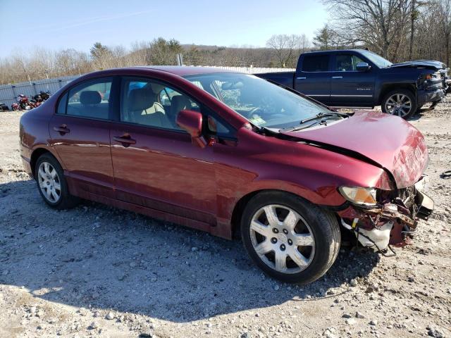 2HGFA16539H333433 - 2009 HONDA CIVIC LX BURGUNDY photo 4