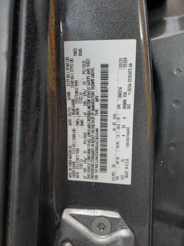 1FMCU9GX0DUC80246 - 2013 FORD ESCAPE SE GRAY photo 13