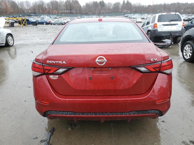 3N1AB8CV9LY294628 - 2020 NISSAN SENTRA SV RED photo 6