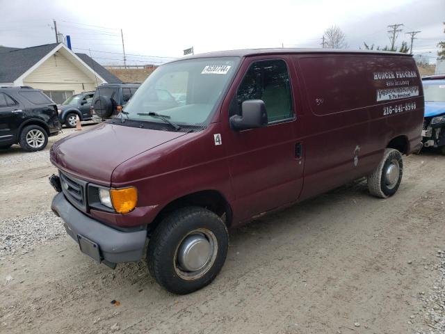 1FTNE24L16HA70673 - 2006 FORD ECONOLINE E250 VAN BURGUNDY photo 1