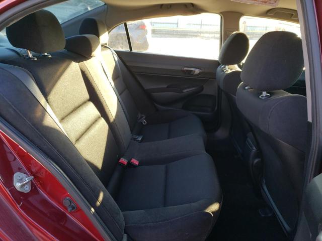 19XFA1F63BE013750 - 2011 HONDA CIVIC LX-S მუქწითელი ფოტო 10