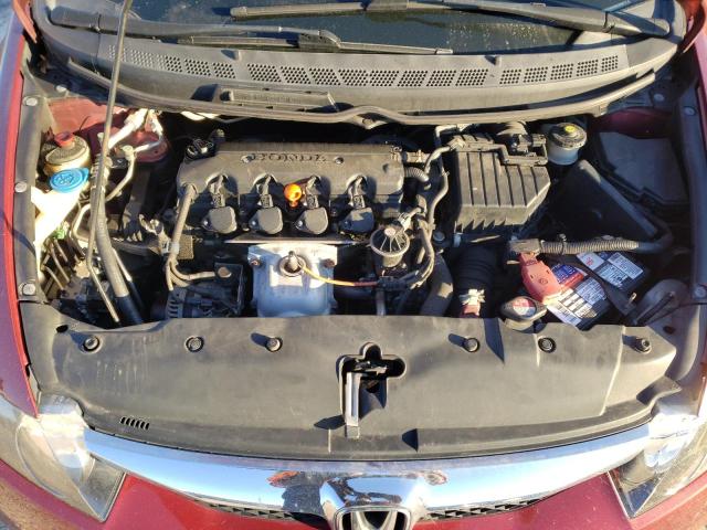 19XFA1F63BE013750 - 2011 HONDA CIVIC LX-S მუქწითელი ფოტო 11