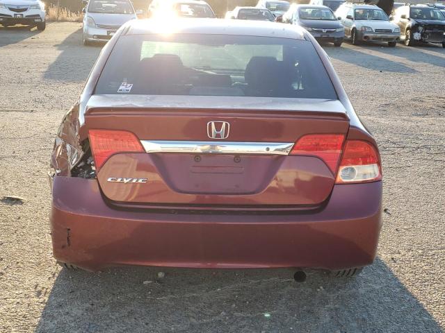 19XFA1F63BE013750 - 2011 HONDA CIVIC LX-S მუქწითელი ფოტო 6