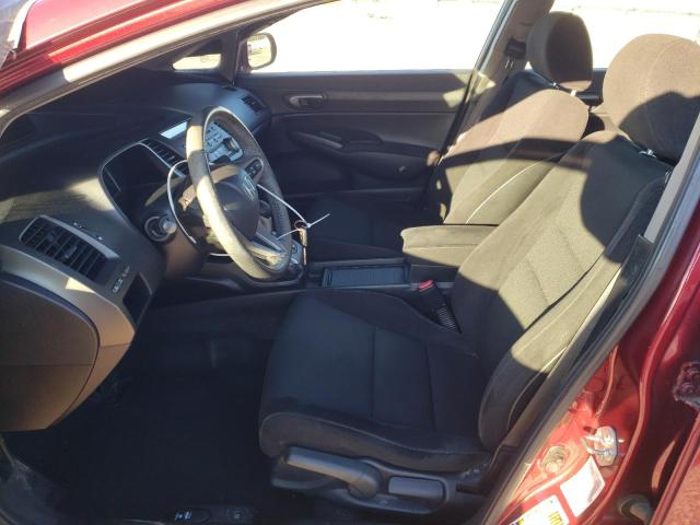 19XFA1F63BE013750 - 2011 HONDA CIVIC LX-S მუქწითელი ფოტო 7