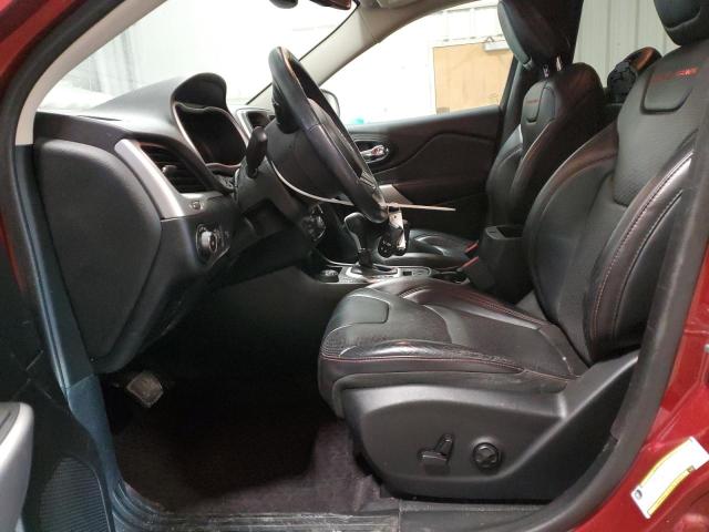 1C4PJMBS5HD224239 - 2017 JEEP CHEROKEE TRAILHAWK RED photo 7