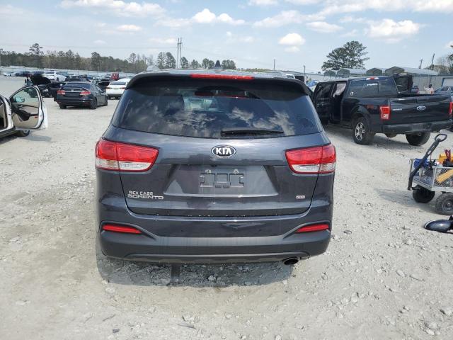 5XYPG4A30GG129855 - 2016 KIA SORENTO LX GRAY photo 6