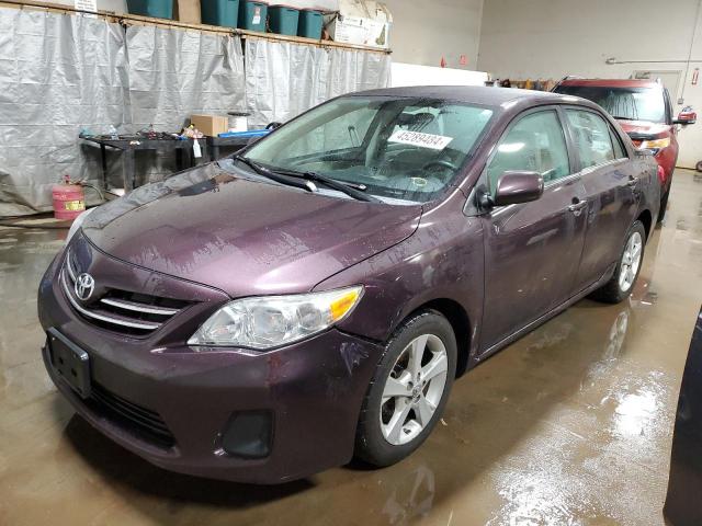 2T1BU4EE0DC077584 - 2013 TOYOTA COROLLA BASE BURGUNDY photo 1