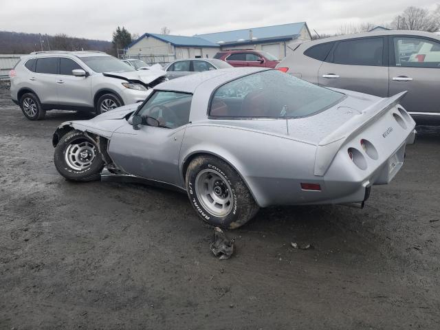 1Z8749S436253 - 1979 CHEVROLET CORVETTE SILVER photo 2