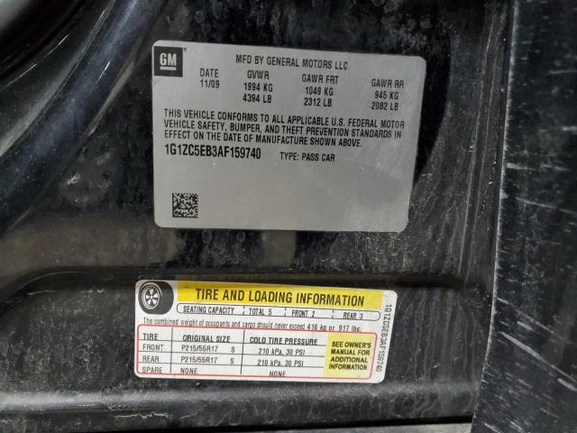 1G1ZC5EB3AF159740 - 2010 CHEVROLET MALIBU 1LT Қара фото 12