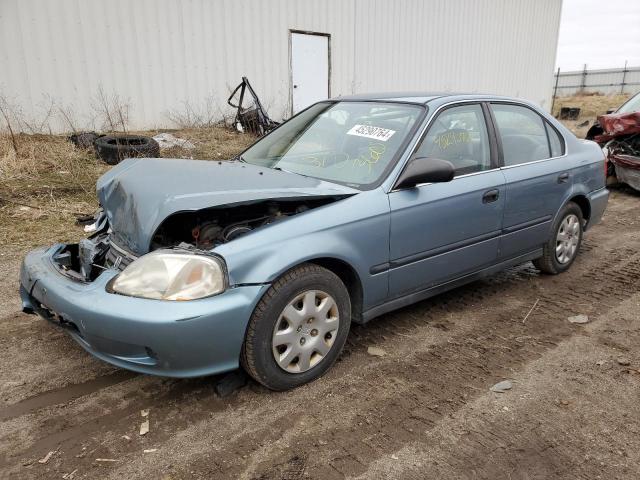 1HGEJ6674XL028081 - 1999 HONDA CIVIC LX BLUE photo 1