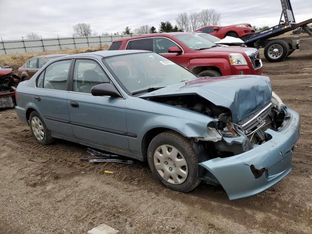 1HGEJ6674XL028081 - 1999 HONDA CIVIC LX BLUE photo 4