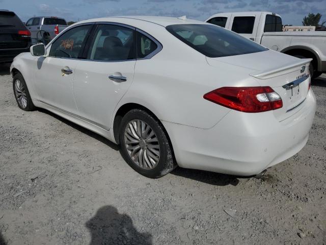 JN1BY1AR3DM603739 - 2013 INFINITI M37 X WHITE photo 2