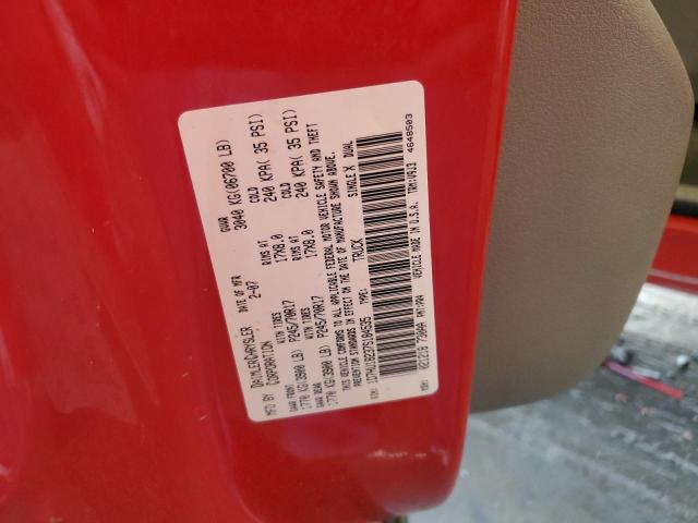 1D7HU18237S184535 - 2007 DODGE RAM 1500 ST RED photo 12