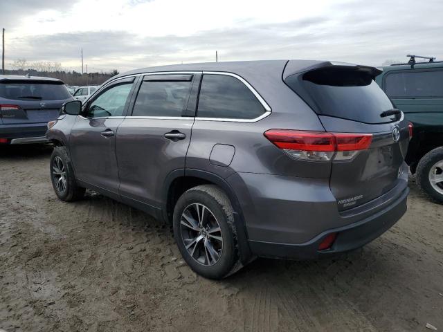 5TDBZRFH7KS923799 - 2019 TOYOTA HIGHLANDER LE GRAY photo 2