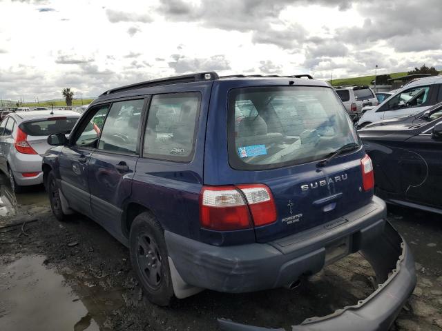 JF1SF63522H753413 - 2002 SUBARU FORESTER L BLUE photo 2