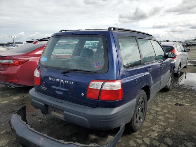 JF1SF63522H753413 - 2002 SUBARU FORESTER L BLUE photo 3