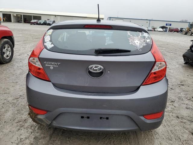 KMHCT5AE6FU211857 - 2015 HYUNDAI ACCENT GS GRAY photo 6