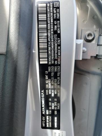 ZASPAKBNXM7D13772 - 2021 ALFA ROMEO STELVIO TI Արծաթագույն լուսանկար 14