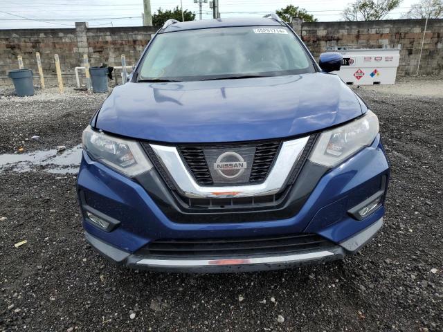 KNMAT2MT9HP577494 - 2017 NISSAN ROGUE S BLUE photo 5