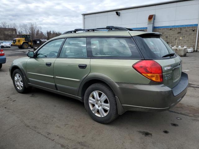 4S4BP61C757391240 - 2005 SUBARU OUTBACK OUTBACK 2.5I GREEN photo 2