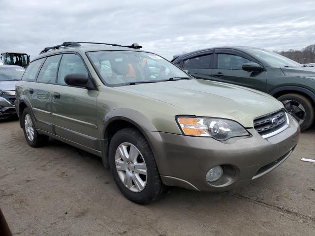 4S4BP61C757391240 - 2005 SUBARU OUTBACK OUTBACK 2.5I GREEN photo 4