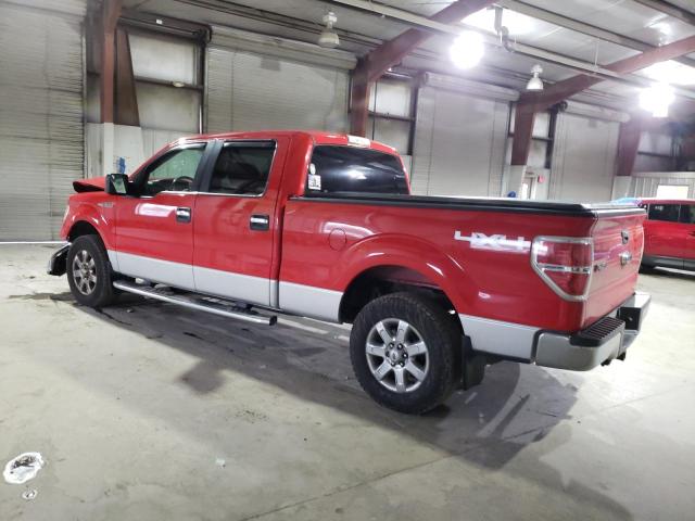 1FTFW1EF1EFC81239 - 2014 FORD F150 SUPERCREW RED photo 2