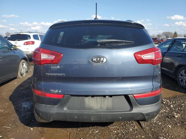 KNDPB3A28C7317501 - 2012 KIA SPORTAGE BASE BLUE photo 6