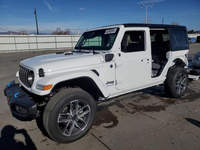 1C4RJXN6XRW146975 - 2024 JEEP WRANGLER 4XE WHITE photo 1